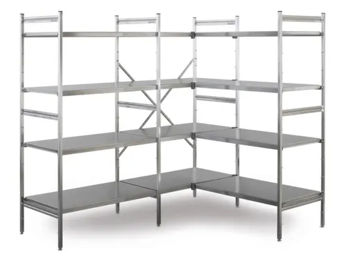 Rvs Inhaakstelling Basisveld Hxbxd 1800x1200x500mm 4roosterlegborden