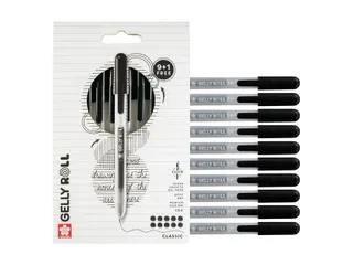 Gelschrijver Sakura Gelly Roll Classic 08 klikfunctie set à 10 stuks - 5