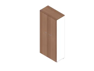 Kantoorkast Romp Wit Front Canaletto-Hout bxdxh 900x450x2000mm - 1