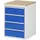 ladekast 825x580x650mm 4laden cilinderslot RAL7035 RAL5010 beuken