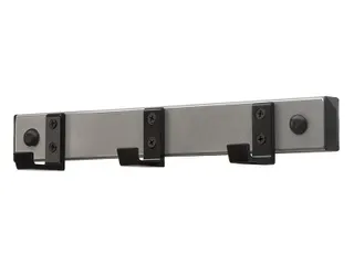 Wandgarderobe HIQ 3 Haken zwart grijs - 1