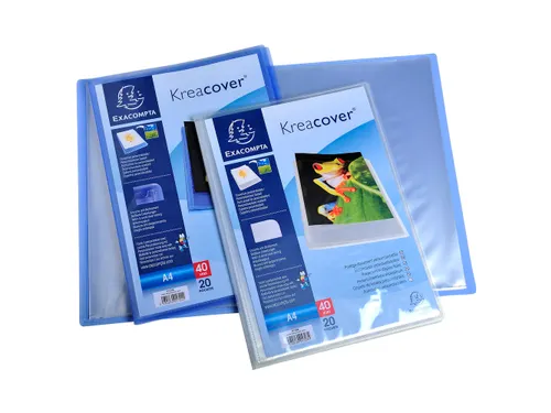 Showalbum Kreacover PP 20 tas A4 blauw