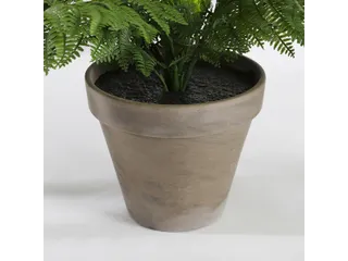 Kunstplant Mica Varen groen in pot Stan grijs 38x50cm - 9