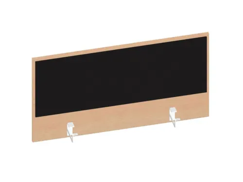 baliepaneel,v. bureau,aanbouw achter,B 1000mm,NE-esdoorn,BN8033-zwart