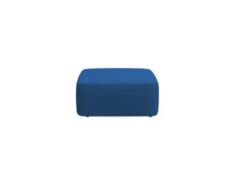 Poefmodule Rocada Volga-G 100x42x92cm rugloos blauw