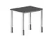 In hoogte verstelbaar bureau,HxBxD 720-840x800x600mm,MS-donkergrijs