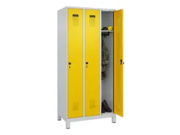 locker,HxBxD 1950x900x500mm,3vak,vak B 300mm,draaigrendel,voeten