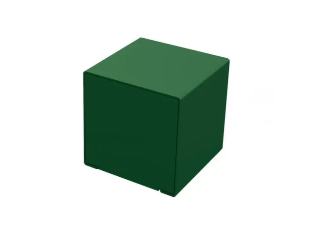 sièges cubes,HxlxP 450x450x450mm,acier-assise RAL6005