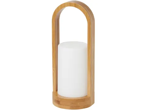 Led lamp houder bamboe 240x100mm Easy wit 4 stuks