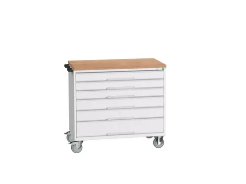 gereedschapswagen 980x1050x600mm multiplexblad 6 laden RAL7035