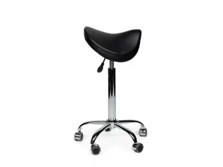 Zadelkruk Office Premium standaard zonder voetring harde wielen zw - 3