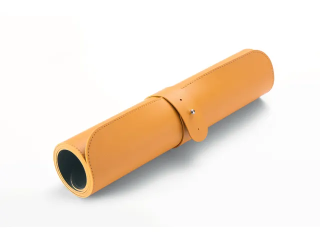 Sous-main Sigel enroulable 800x300x2mm jaune-gris simili cuir