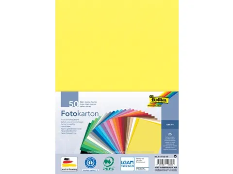 gekleurd fotopapier A4 300gr pak 50 vel 25 assorti