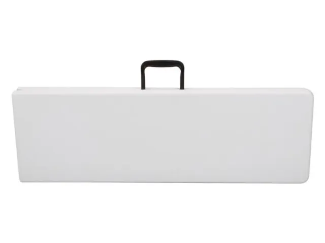Inklapbare bank weerbestendig 180x25x43cm Wit