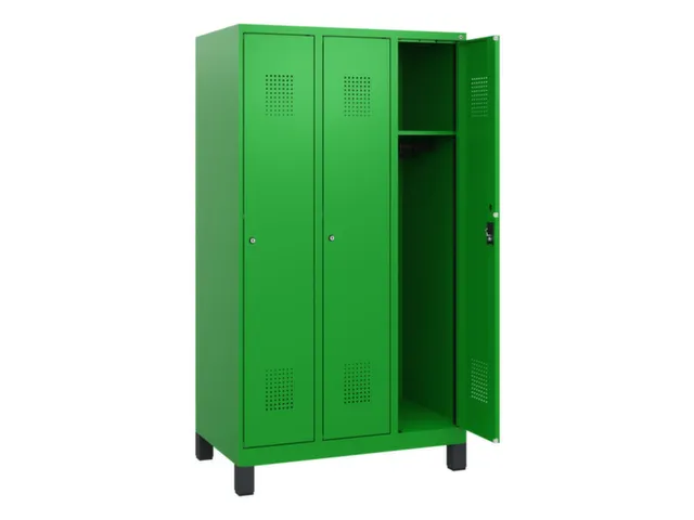 schoollocker,HxBxD 1630x900x500mm,3vak,vak B 300mm,cil.-slot,voeten