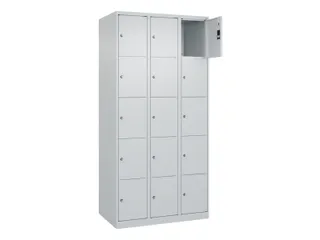 lockerkast,HxBxD 1850x900x500mm,3x5vakken,vak B 300mm,cil.-slot - 1