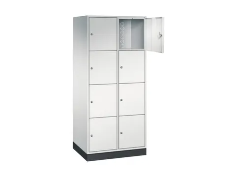 grootvolume-lockersysteem,RAL 7035,HxBxD 1950x820x600mm,2x4vakken