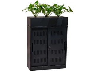 Euroseats Schuifdeurkast 105x90x40cm Zwart - 6