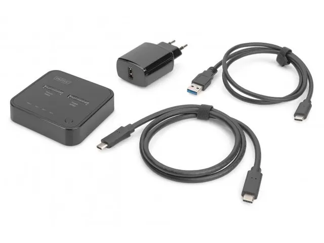 Dual M.2 NVMe SSD Docking Station met offline kloonfunctie USB-C