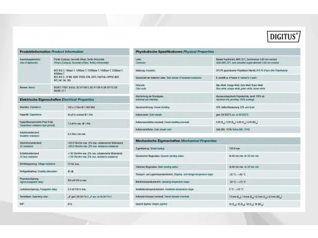 CAT 8.2 S-FTP installatiekabel 2000 MHz AWG 22/1 100m simplex groen