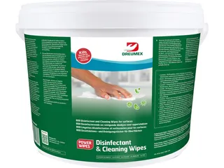 Dreumex Disinfectant & Cleaning Desinfectiedoekjes emmer 800 stuks wit - 1
