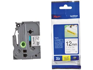 Labeltape Brother P-touch TZe-S231 extra sterk klevend 12mm zwart op w - 1
