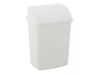 Afvalbak met Swing deksel 15 Liter Wit - 1