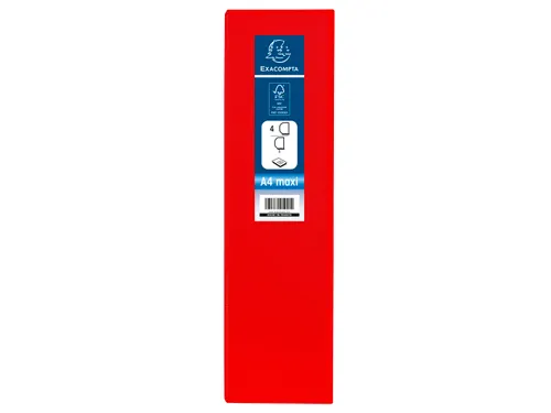 Ringmap Pp Personaliseerbaar Kreacover 4D-Ringen 60mm A4 Maxi Rood