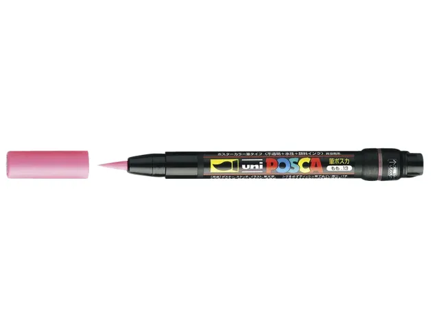 Brushverfstift Posca PCF350 Penseelpunt 1-10mm Rood