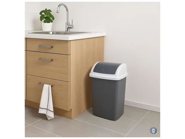 MAUL Afvalemmer MAULswing 24 Liter Grijs