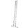 optrekladder,2x18,sporten,balk L 5,2-9,1m,2-dlg.,aluminium
