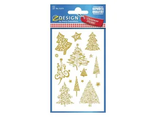 Etiket Z-design Christmas kerstbomen - 2 vel - 2