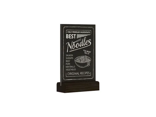 Krijtbord Europel tafelmodel A6 staand zwart