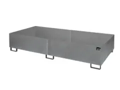 stellingopvangbak,opvangvol. 1000l,HxBxD 435x2650x1300mm