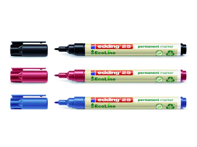 Marqueur edding 25 EcoLine ogive 1mm bleu