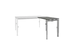 Bureau Linesto N3 aanbouwtafel 80x60cm logan eiken 25mm alu