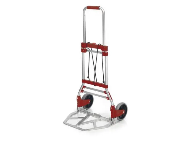 aluminium steekwagen,draagverm. 100kg,steekplaat BxD 483x343mm