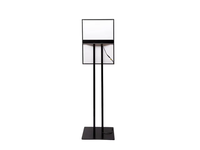 Verlicht Menustandaard LED Slide In A2 Zwart