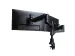 Dubbele Monitorarm R-Go-Tools Caparo 4 gasveer 2 beeldschermen Zwart