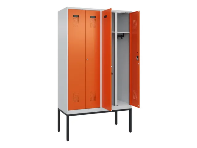 locker voor scheiding van kleding,HxBxD 2120x1200x500mm,4vak