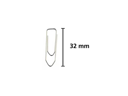 Paperclip Kangaro 32mm hoekig verzinkt doos à 100 stuks