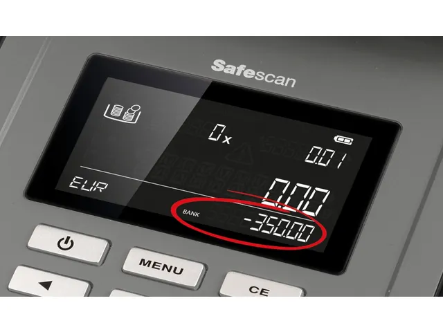 Geldtelweegschaal Safescan 6165 Zwart