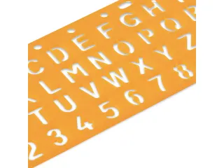 Sjabloon Standardgraph letters en cijfers 15mm - 3