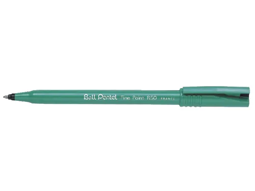 Rollerpen Pentel R50 zwart 0.4mm