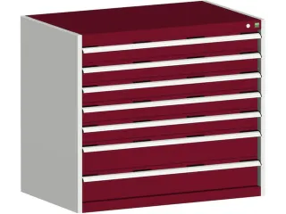 ladekast,HxBxD 900x1050x750mm,7lade(n),lade voor zware lasten - 1
