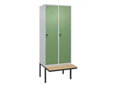 locker voor scheiding van kleding,HxBxD 2120x800x815mm,2vak