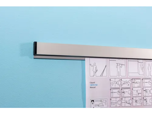 Paperrail 100cm aluminium grijs