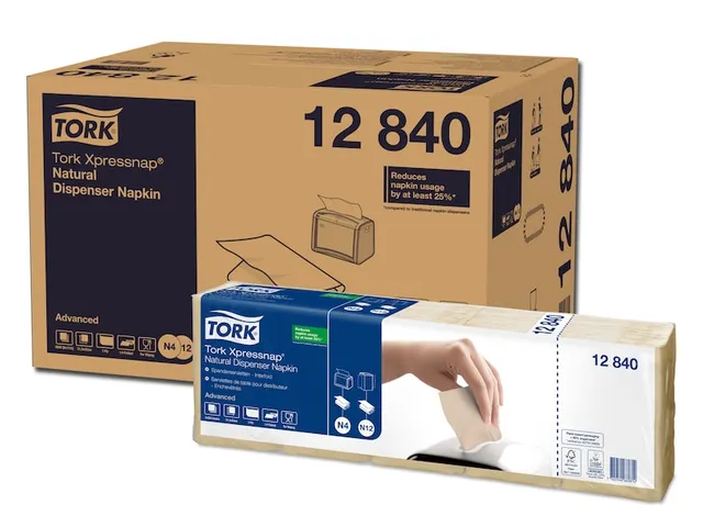Tork 12840 Xpressnap dispenserservet naturel 1-laags