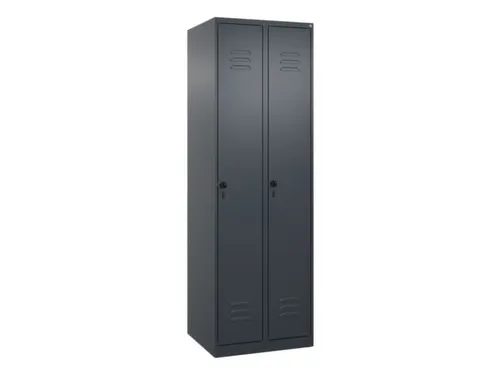 locker,HxBxD 1850x600x500mm,2vak,vak B 300mm,draaigrendel