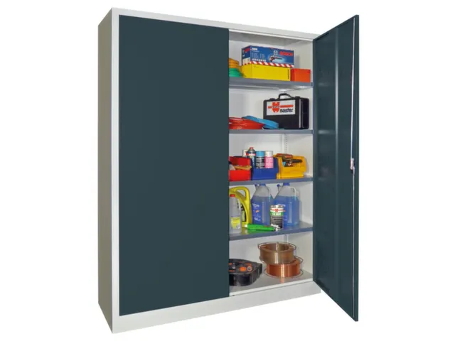 grootvolumekast met openslaande deuren,RAL7035,front RAL7016